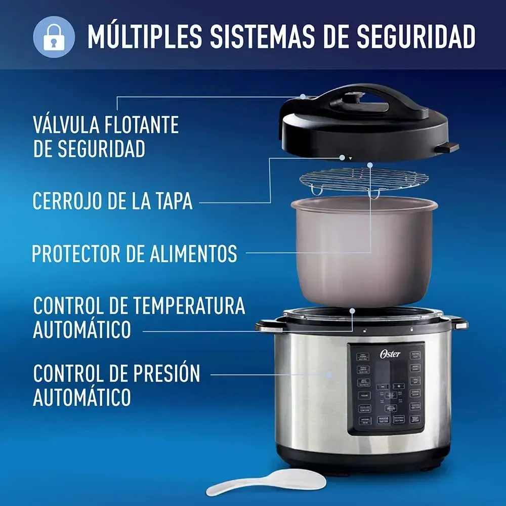 Multiolla OSTER, Capacidad de 5,7 Litros, con 12 Funciones Original 