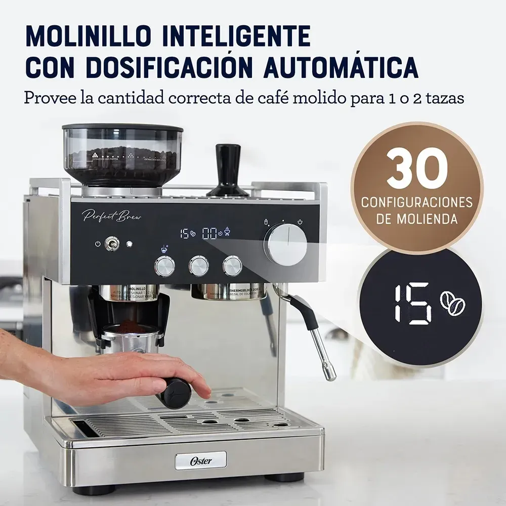 Cafetera OSTER para Espresso Perfect Brew Máxima