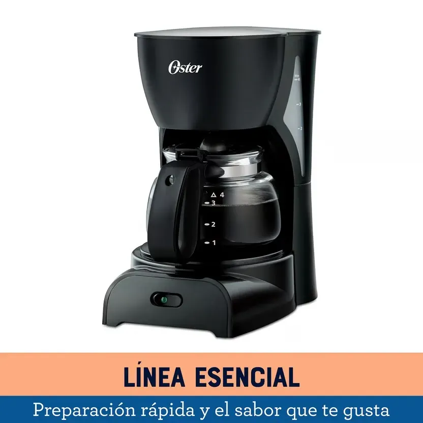  Cafetera OSTER de 4 Tazas, Práctica y Fácil de Usar Original 