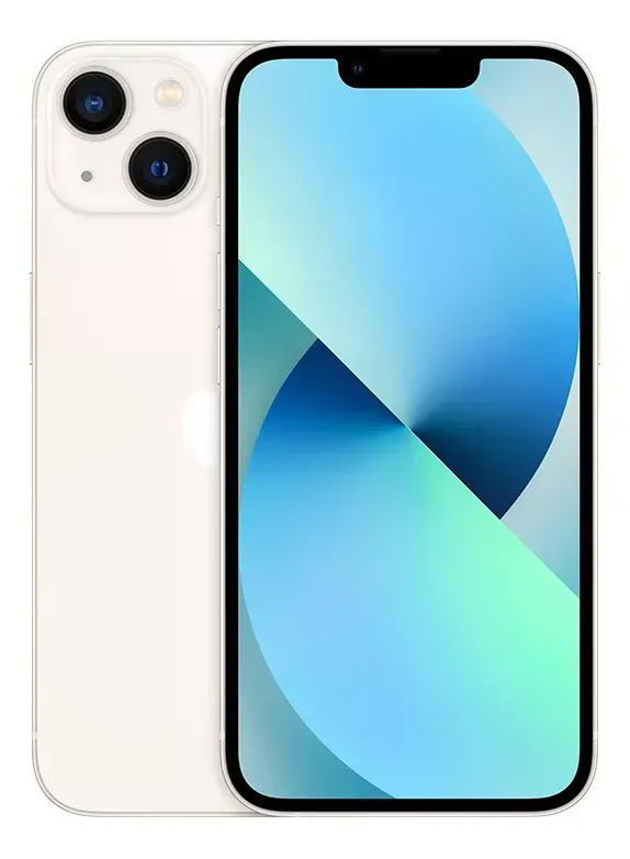 Celular iPhone 13 128 GB blanco + cable + funda +  12 Meses De Garantía Color AZUL Reacondicionado - airdpod AAA gratis