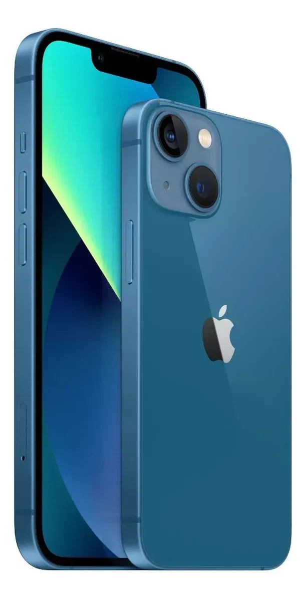 Celular iPhone 13 128 GB combo + cable gratis + funda + airdpod AAA  12 Meses De Garantía Color AZUL Reacondicionado Como nuevo