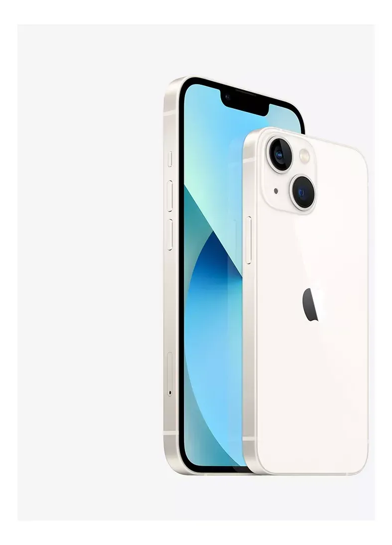 Celular iPhone 13 128 GB blanco + cable + funda +  12 Meses De Garantía Color AZUL Reacondicionado - airdpod AAA gratis