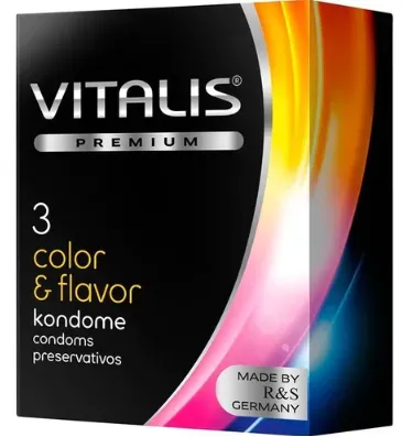 Kit Power Sex, Anillo Vibrador, Preservativo Vitalis Color e Flavor y Lubricante Multiorgasmo