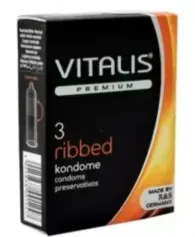 Vitalis Condón Ribbed X 3 Unidades