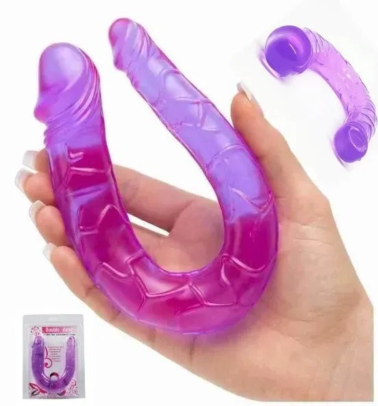 Dildo Doble Hydra Morado 29cm