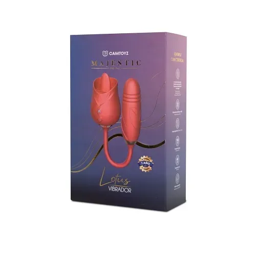 Majestic Vibrador Rosa Lotus