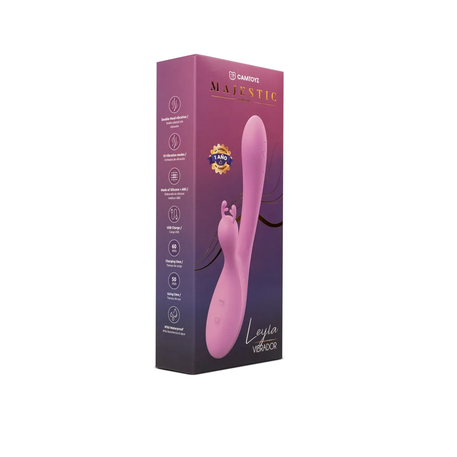 Vibrador Doble Leyla CAMTOYZ