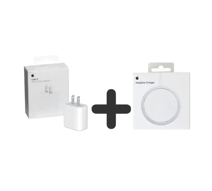 Cargador Iphone 20w + Cargador Magsafe Inalambrico