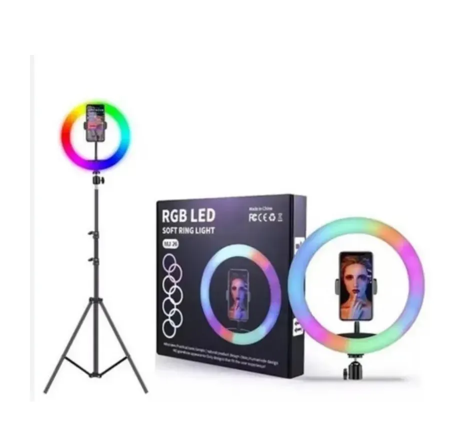 Aro de Luz LED RGB 33cm Color Personalizables + Trípode