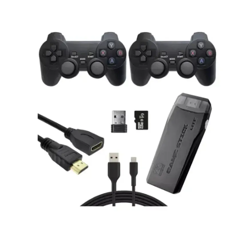 Consola Retro Hdmi 2 Controles Inalambricos Mas 10000 Juegos