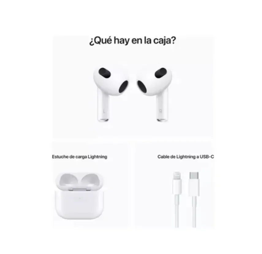 Audífonos Inalámbricos Airpods Serie 3 AAA