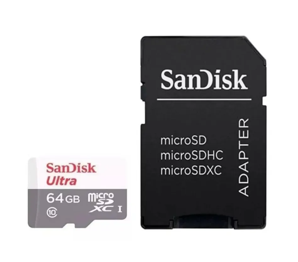 Tarjeta de Memoria Micro SD SanDisk 64GB Ultra Con Adaptador