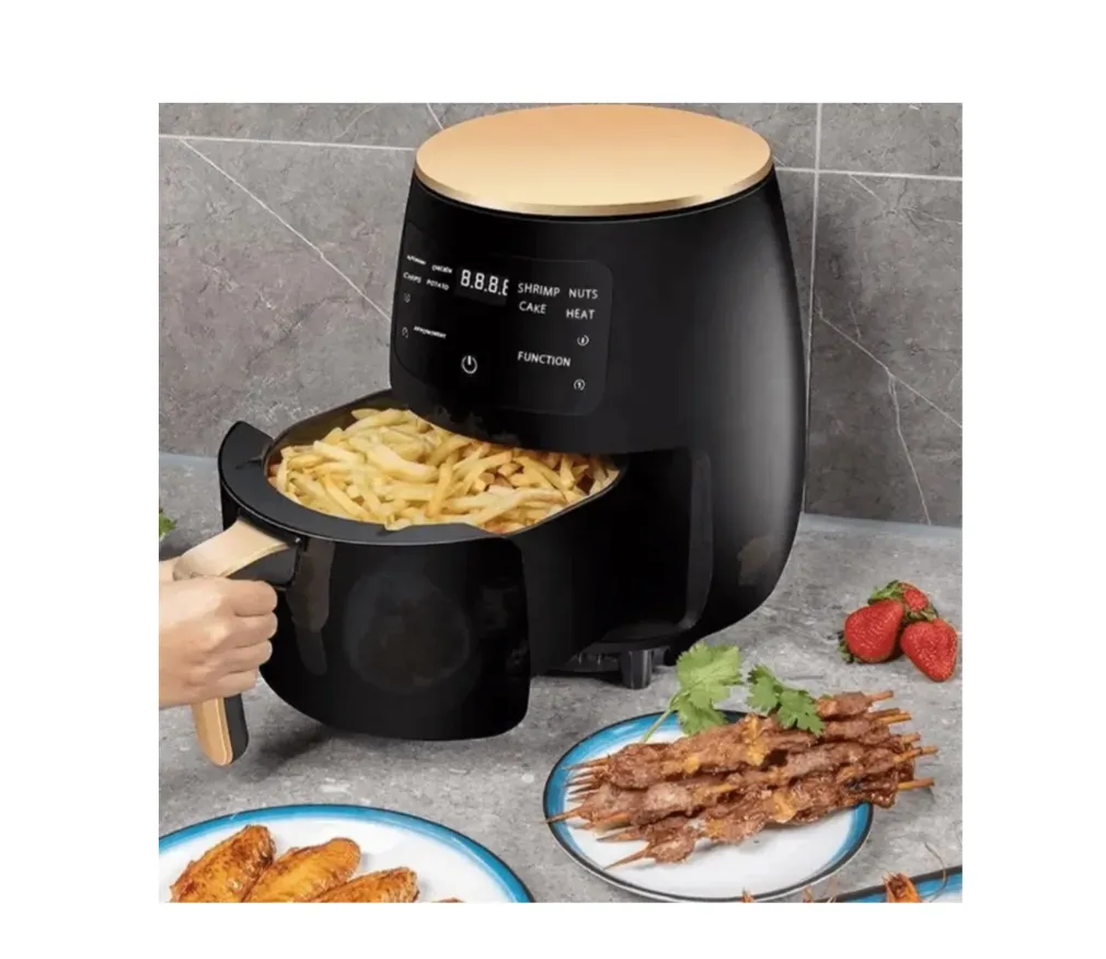 Olla Freidora De Aire Air Fryer Silver Crest 6l + Parrilla