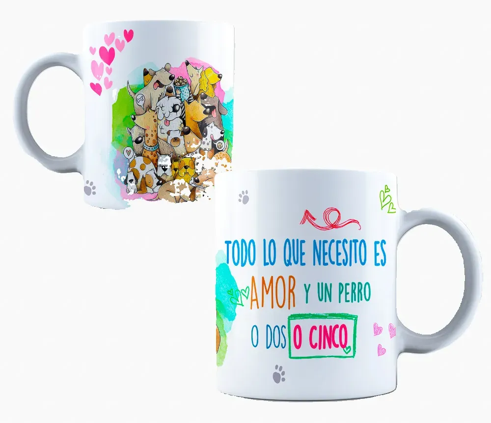 Mug mascotas Blanco de 11 Oz