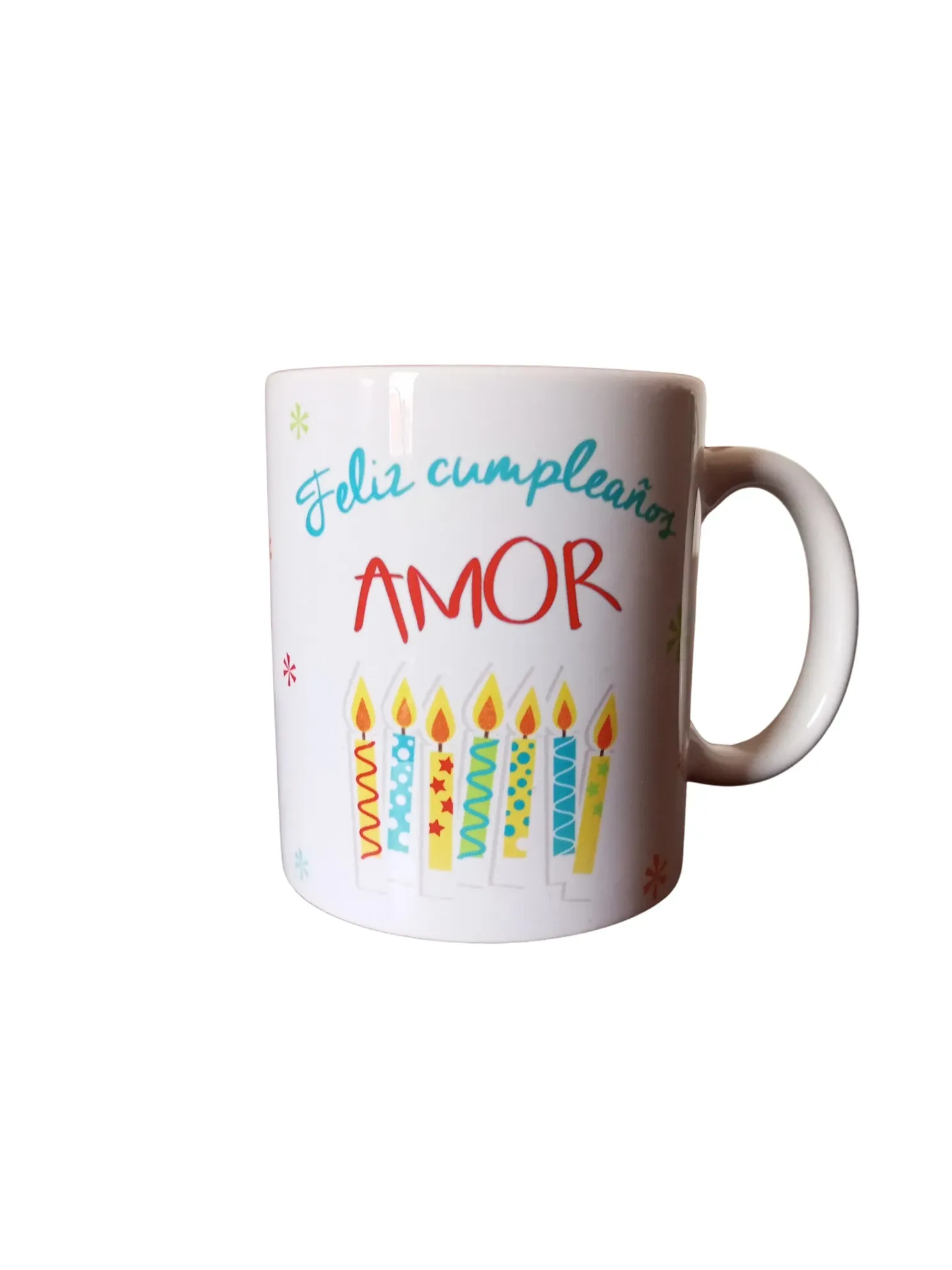 Mug Feliz Cumpleaños Blanco de 11oz