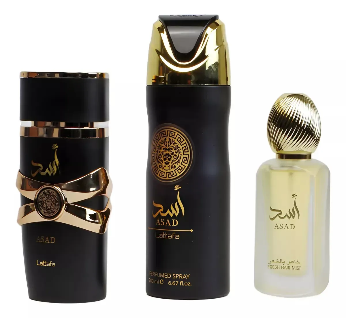 Perfume en Estuche Lattafa Asad Eau de Parfum 100ml 3 Piezas Hombre Original