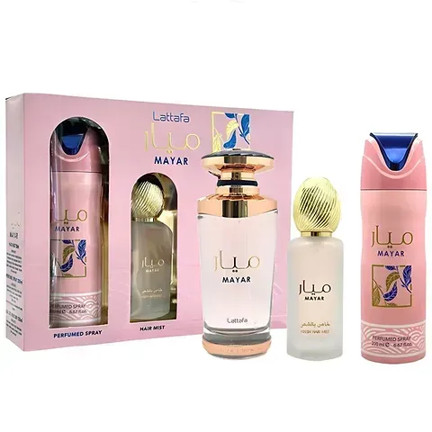 Perfume en Estuche Lattafa Mayar EDP 3 Piezas 100ml Mujer Original