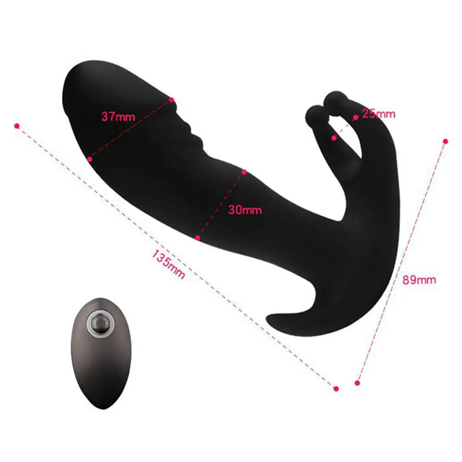 Vibrador triple estimulación a control a distancia