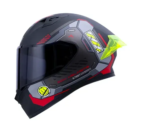 Casco Ich 503 X-Lock Rojo Visera Negra