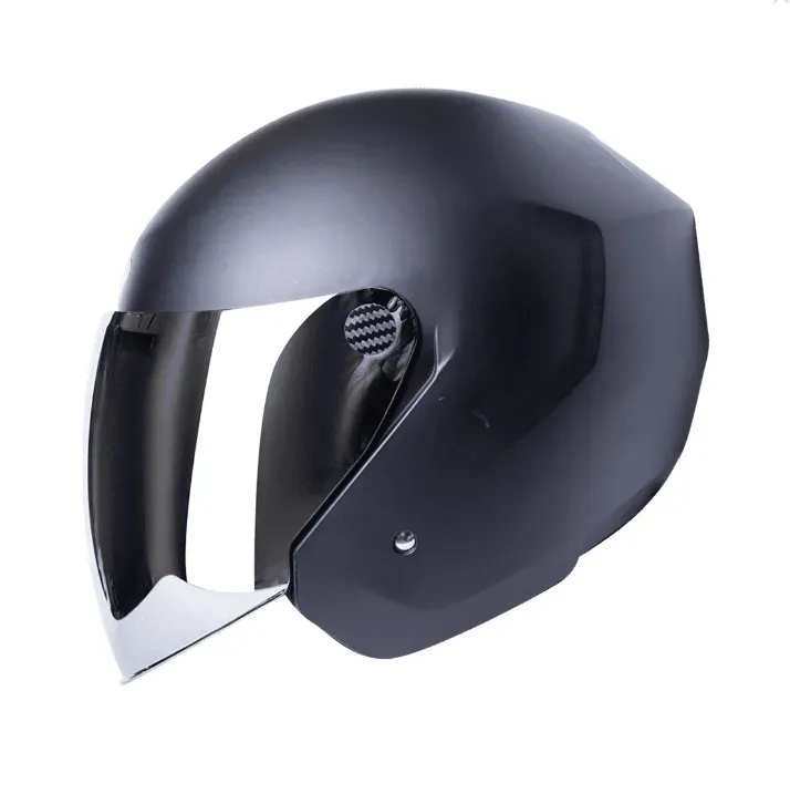 Casco Tech Visera Plateada 