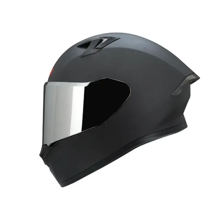 Casco Ich 503 Visera Plateada y Transparente 