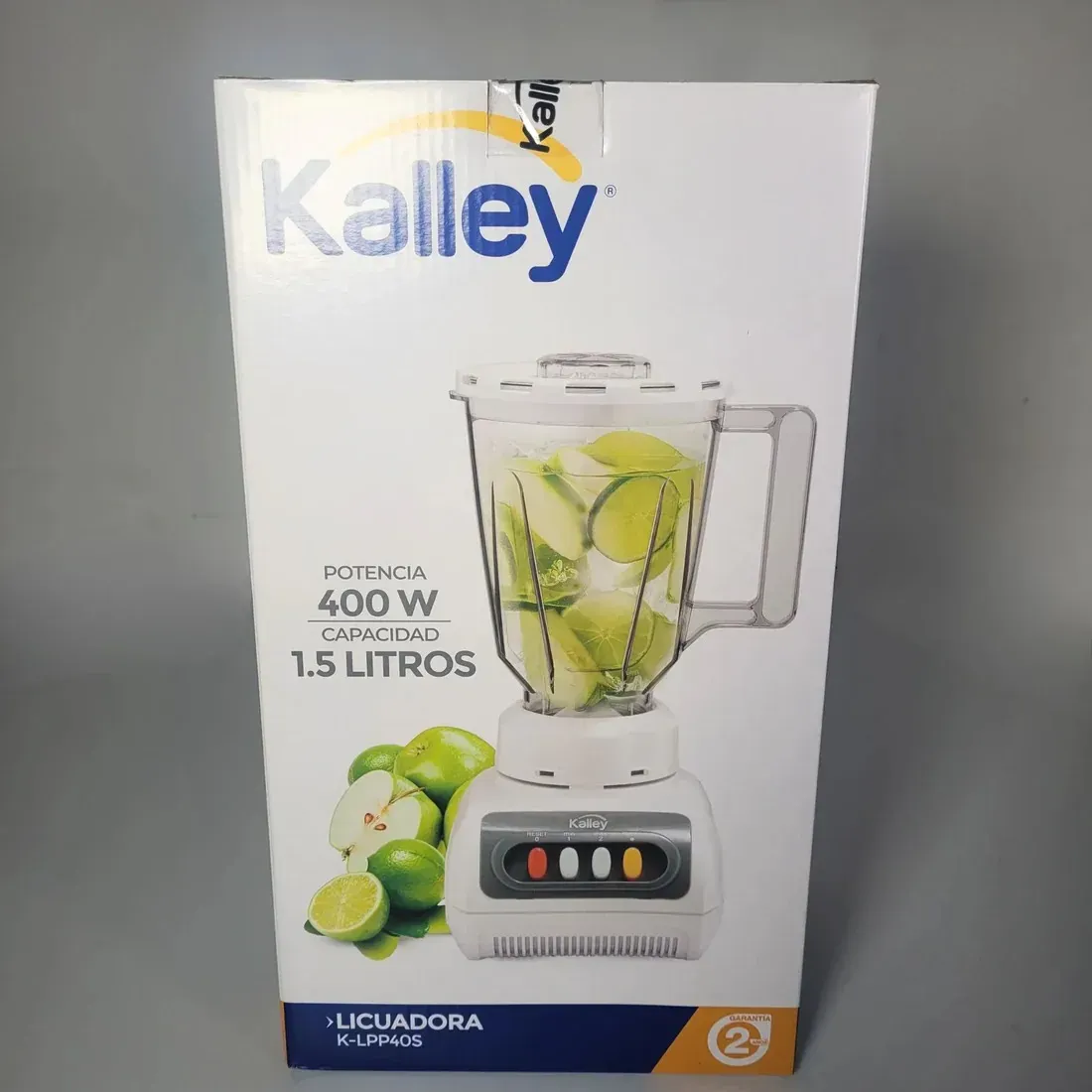 Licuadora KALLEY 400W 1.5 Litros Vaso Acrílico