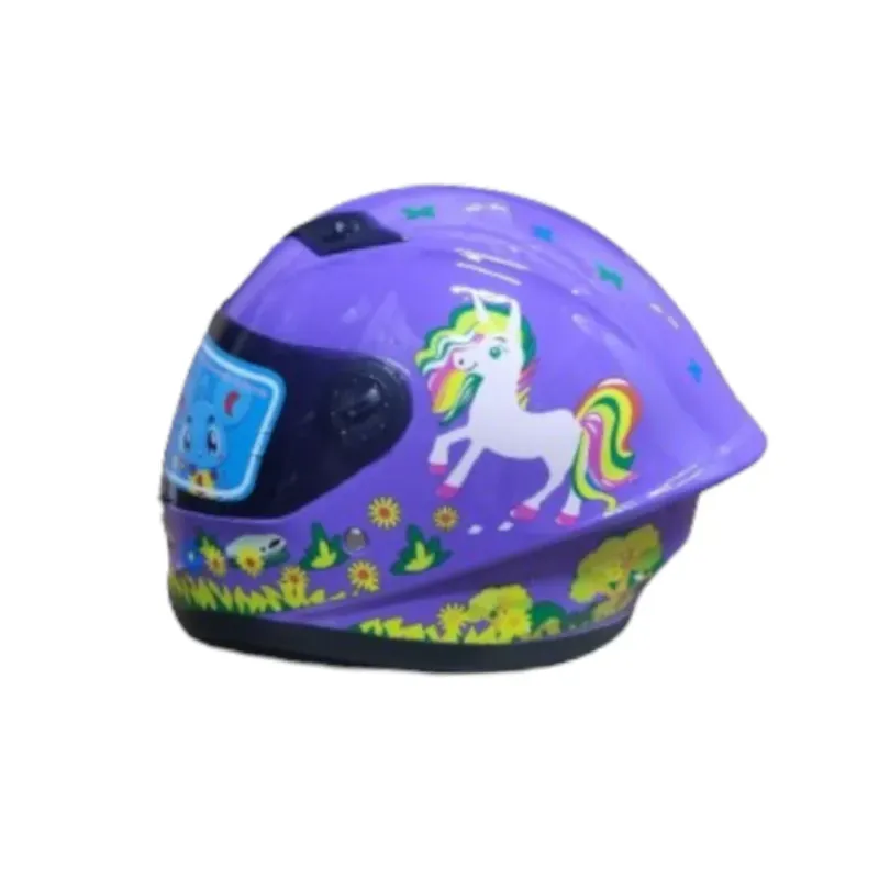 Casco Integral Krm Kids Pony Morado  Brillo Talla Unica