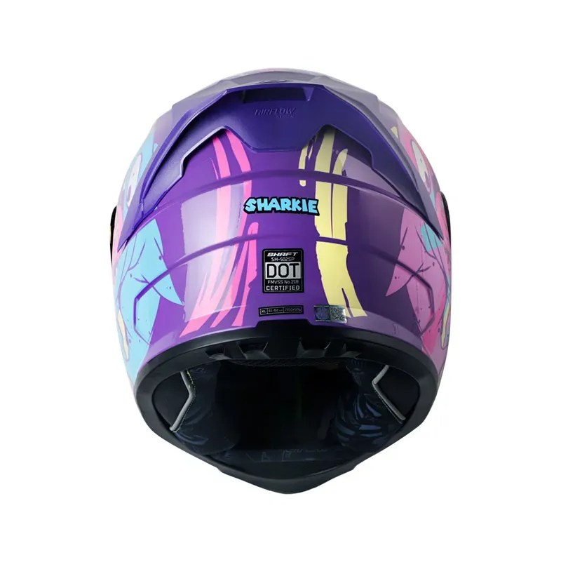 Casco Integral SHAFT SH-502 SP Sharkie Morado Brillante Talla M