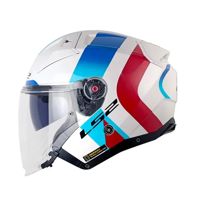 Casco Abierto LS2 OF 603 INFINITY II Special  White  Brillo Talla : S