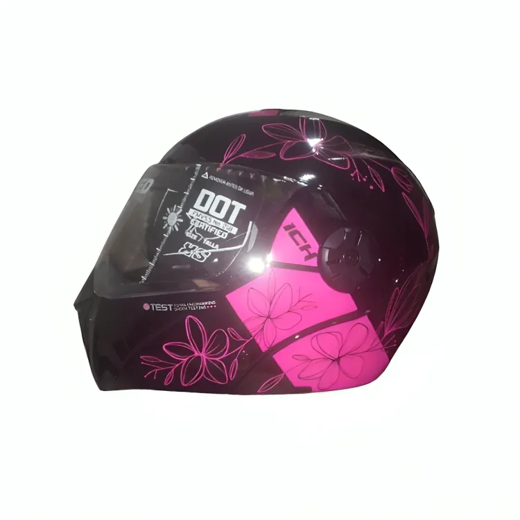 Casco Abatible ICH 3110S  Kids Flower Fucsia Mate Talla: XS