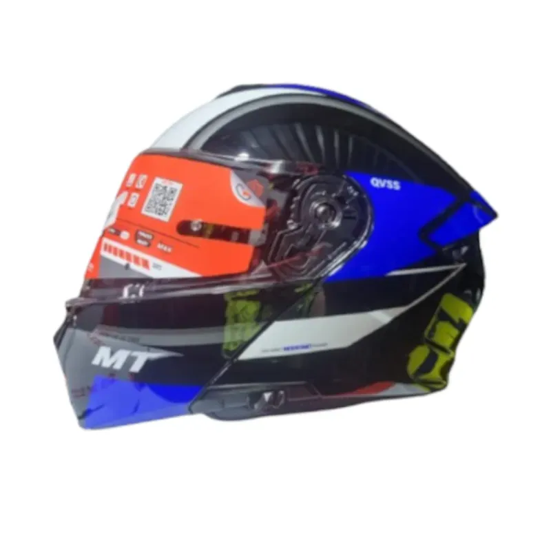 Casco Abatible Mt Sv Genesis Cave A7 Gloss Azul Talla L Brillo