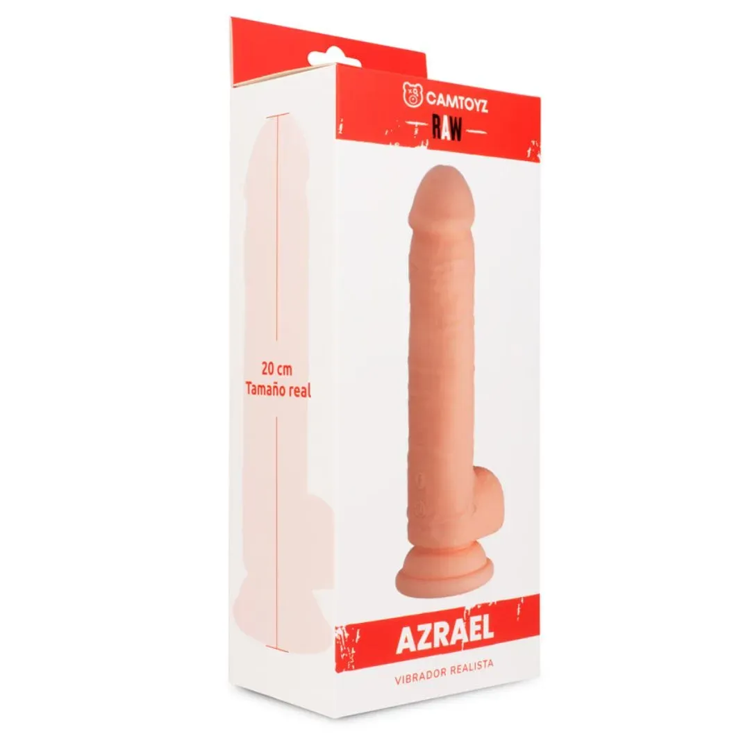 Vibrador Realista Azrael 20 cm Color Cafe