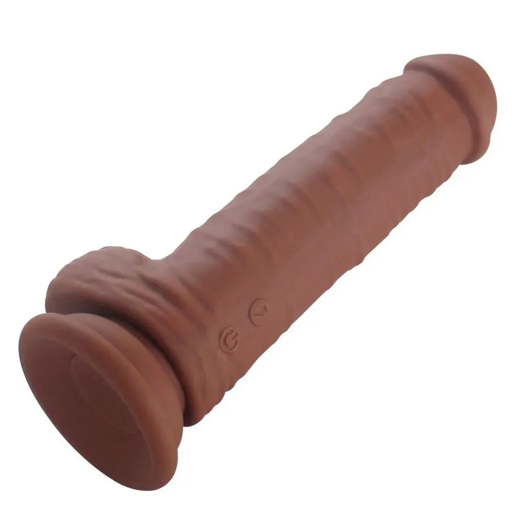 Vibrador Realista Azrael 20 cm Color Cafe