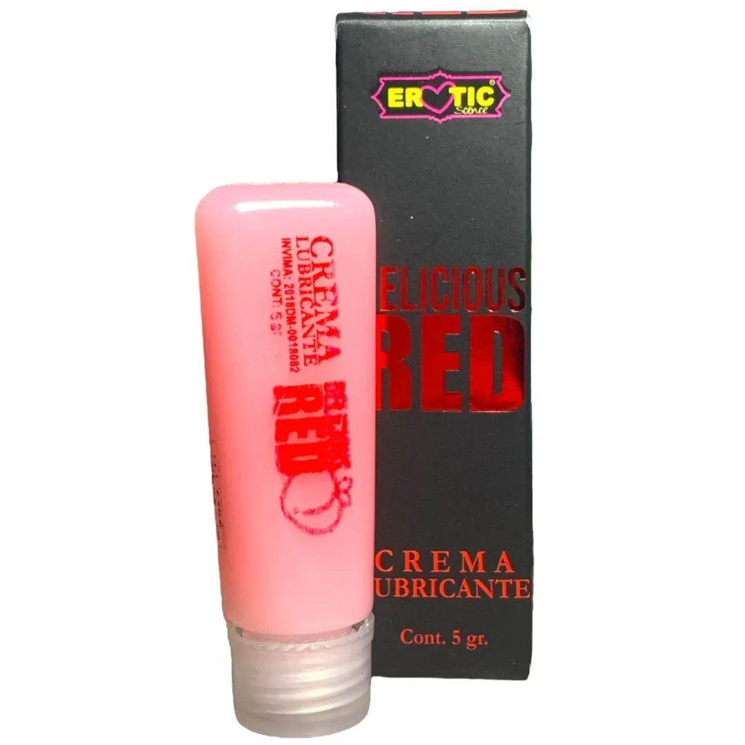 Crema Anal Delicius Red 7 ml Olor a Sandia marca Erotic