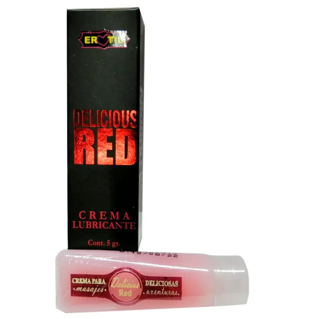 Crema Anal Delicius Red 7 ml Olor a Sandia marca Erotic