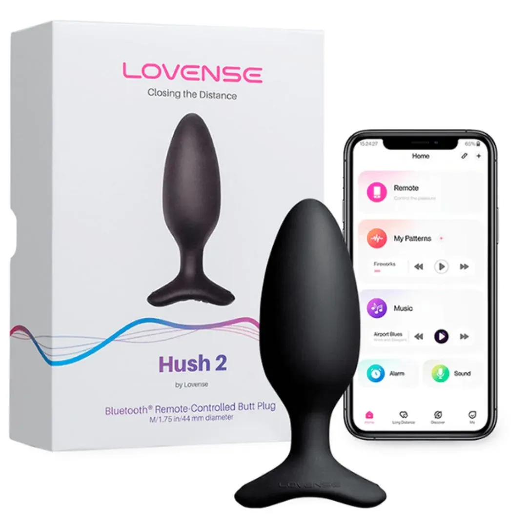 Hush 2 Vibrador Anal a Control Remoto con APP Talla M (4,4 cm diametro) Lovense