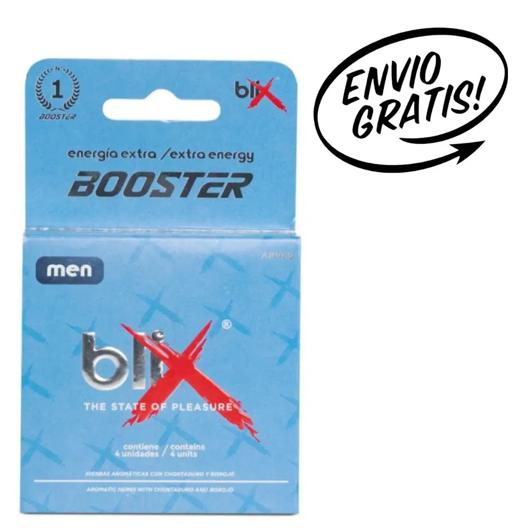 Pastillas Potenciadoras Blix Booster para Hombres (4 pastillas)