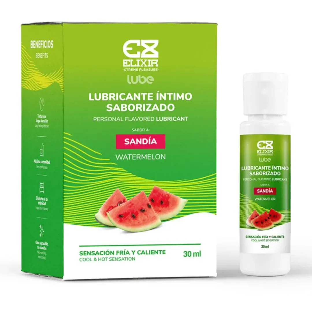 Lubricante Caliente-Frío Saborizado Sandía Elixir