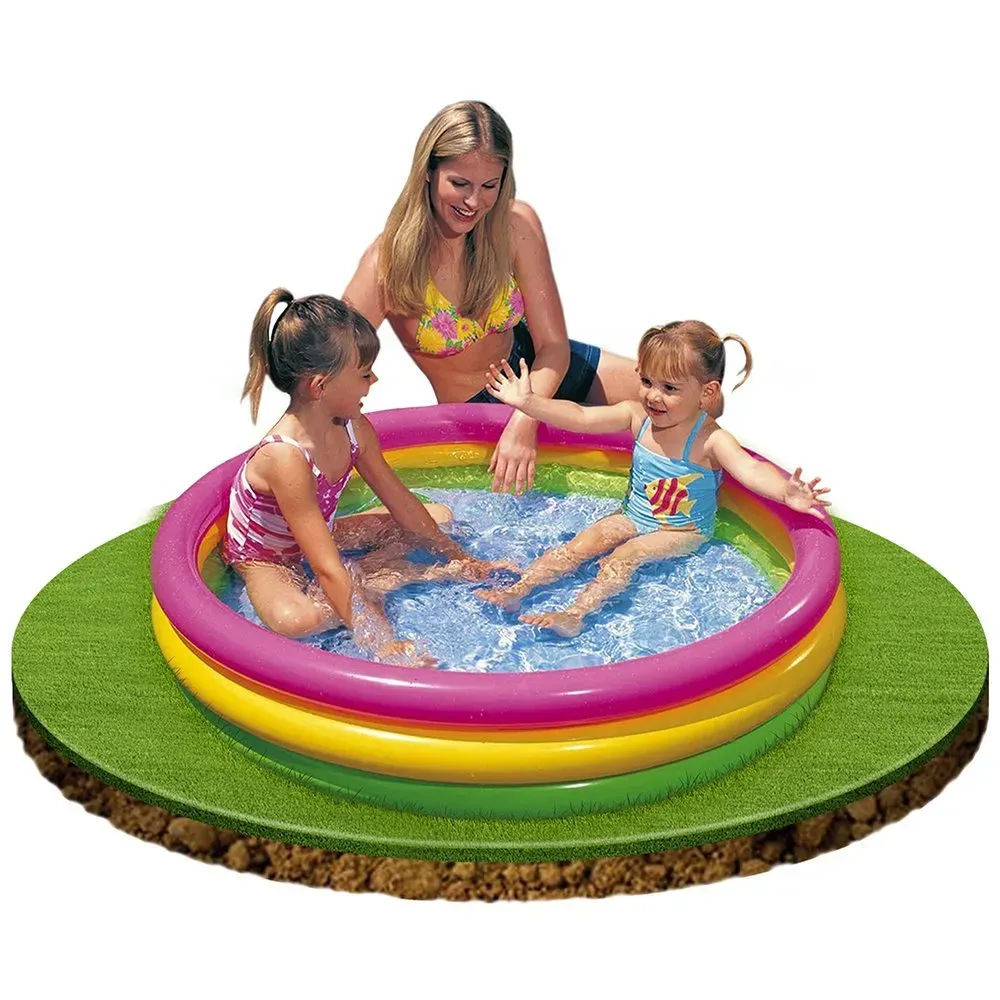 Piscina Inflable 3 Aros Marca Intex de 1.44 X 33Cm 