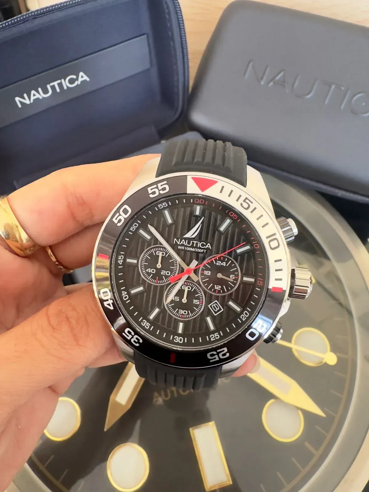 Nautica One Recycled Silicone Chronograph NAPNOS301