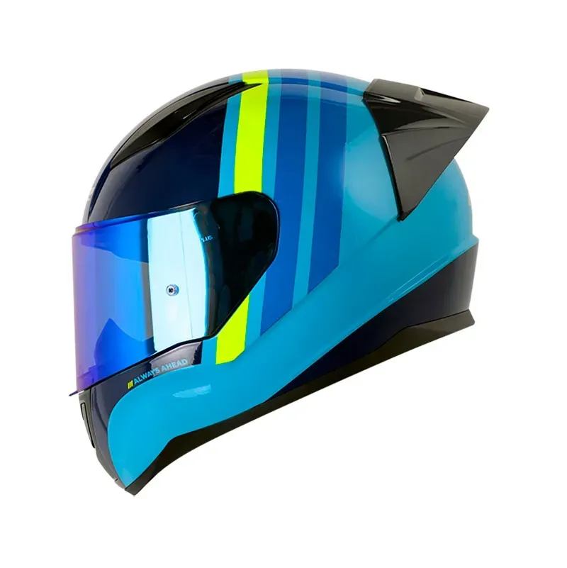 Casco Integral LS2 FF353/ACC_SP SHELLEY Azul Amarillo Brillante