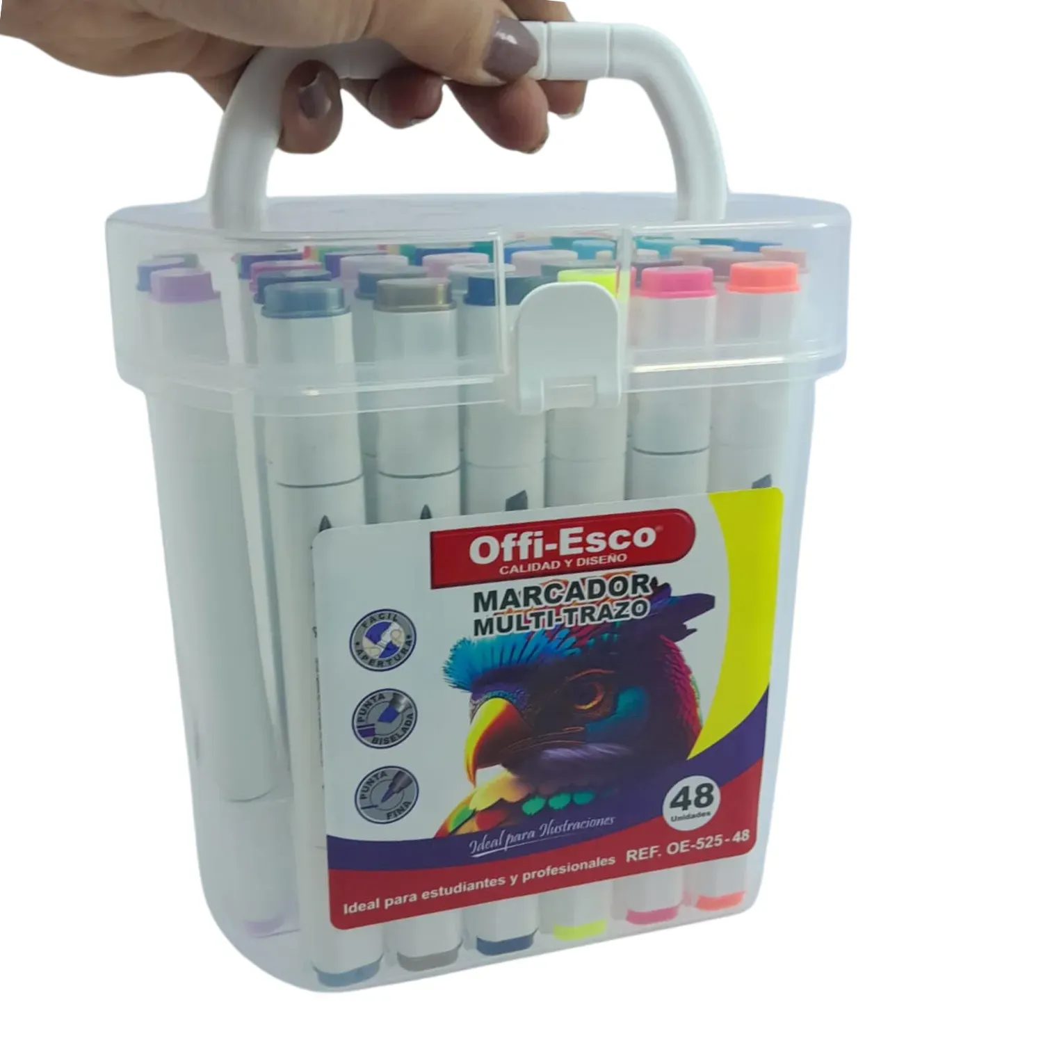 Marcadores Tinta De Alcohol Offi Esco X48 Doble Punta