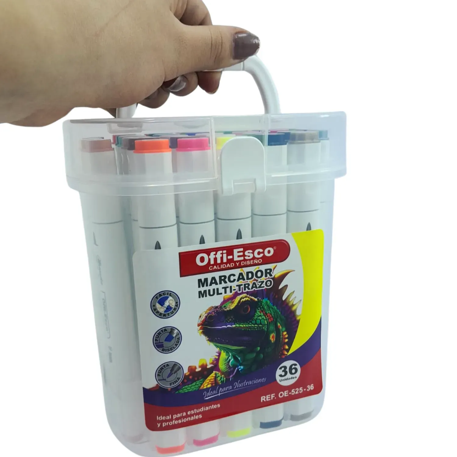 Marcadores Tinta De Alcohol Offi Esco X36 Doble Punta