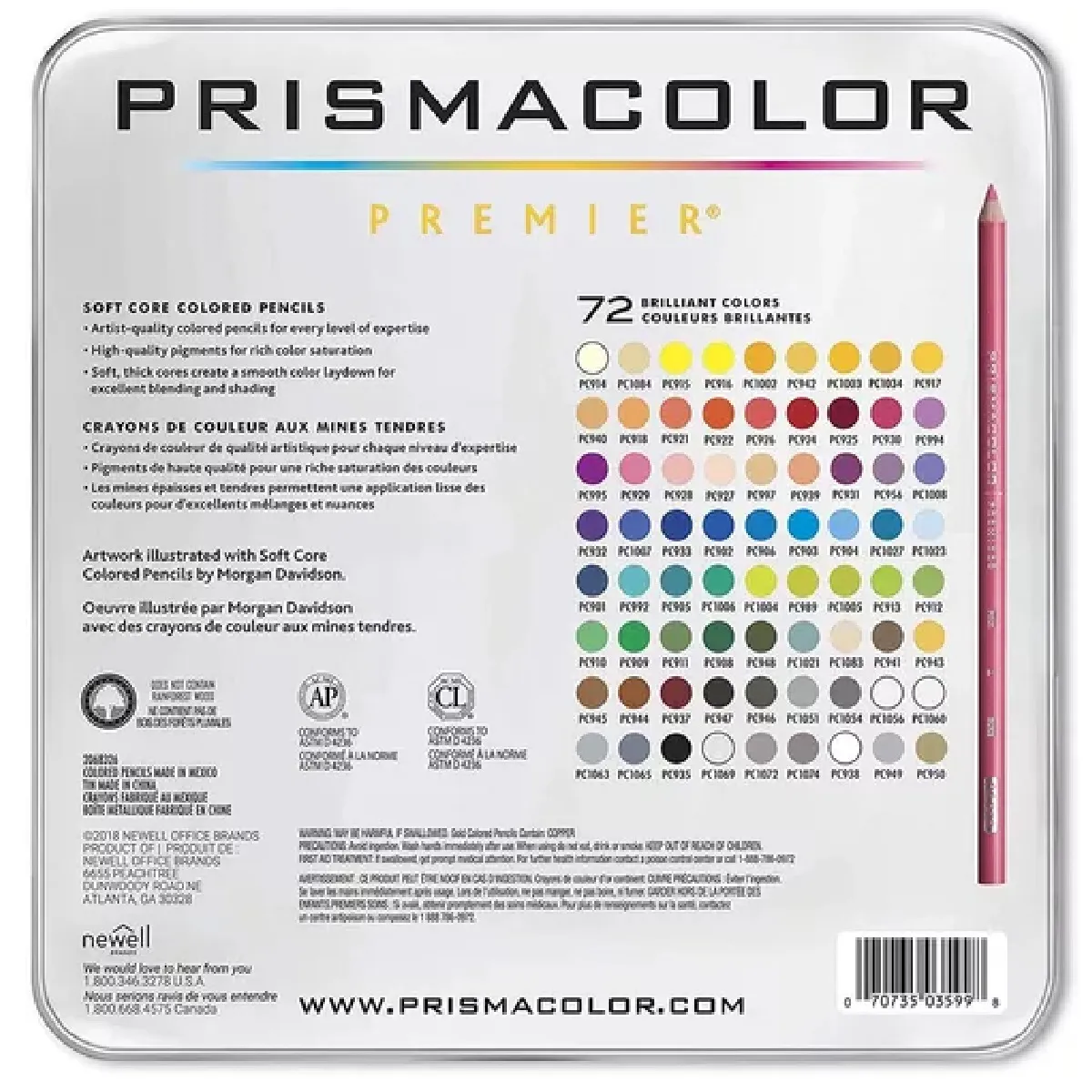 Colores Prismacolor Premier 72 Unidades