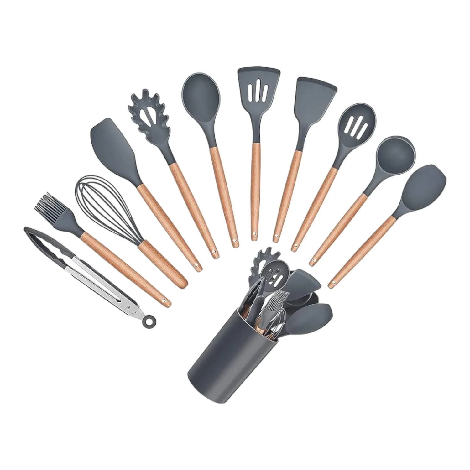 Set de Cuchillos y Utensilios de Cocina con Mango Cómodo