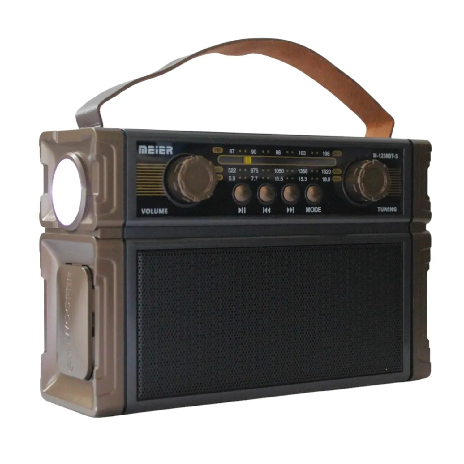 Radio AM FM Portatil Con Bluetooth Y Antena Extensible