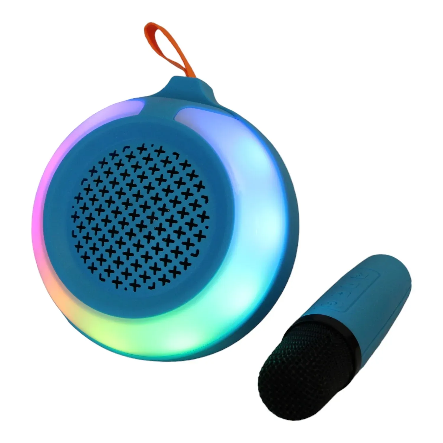 Parlante Portatil Bluetooth con Microfono y Luz LED