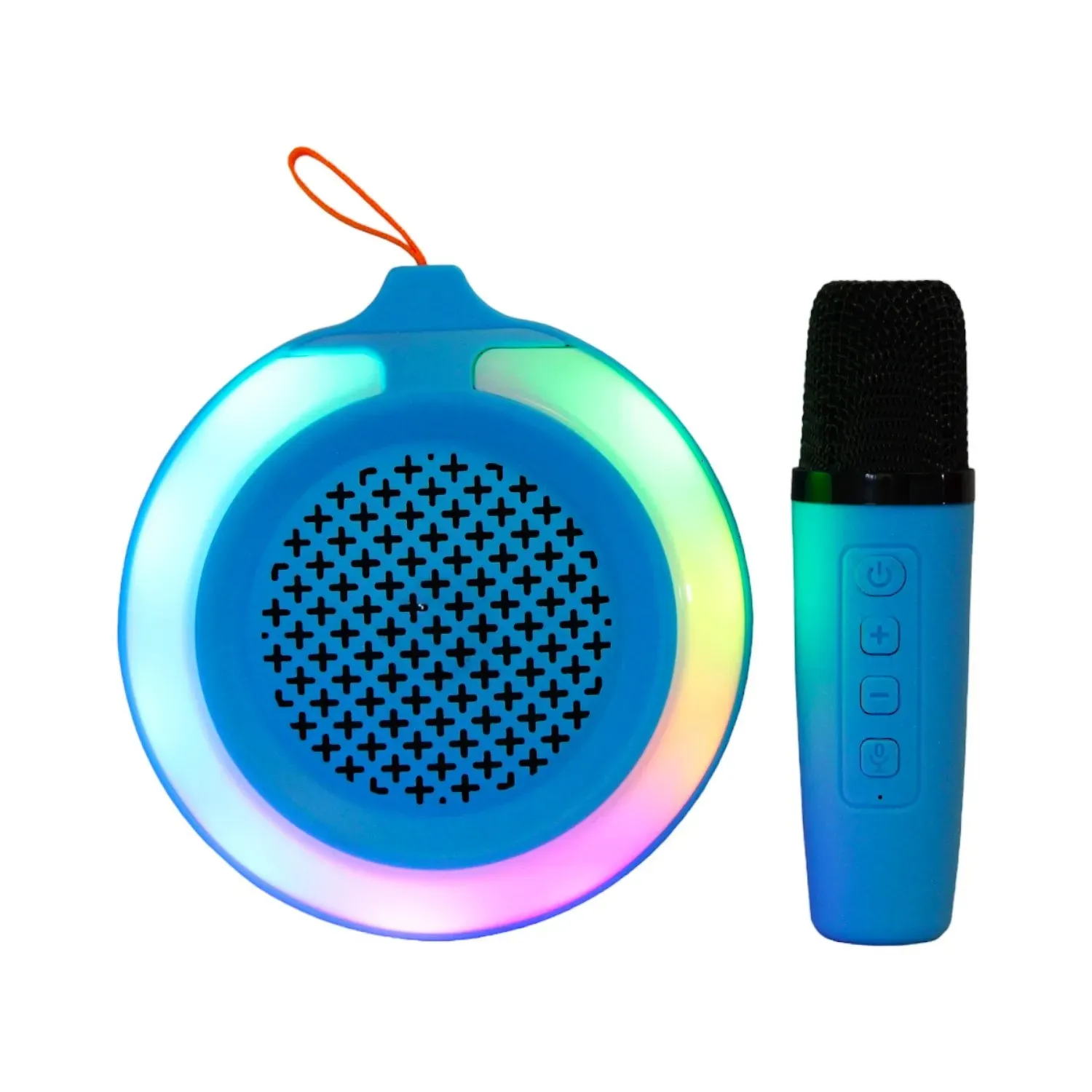 Parlante Portatil Bluetooth con Microfono y Luz LED