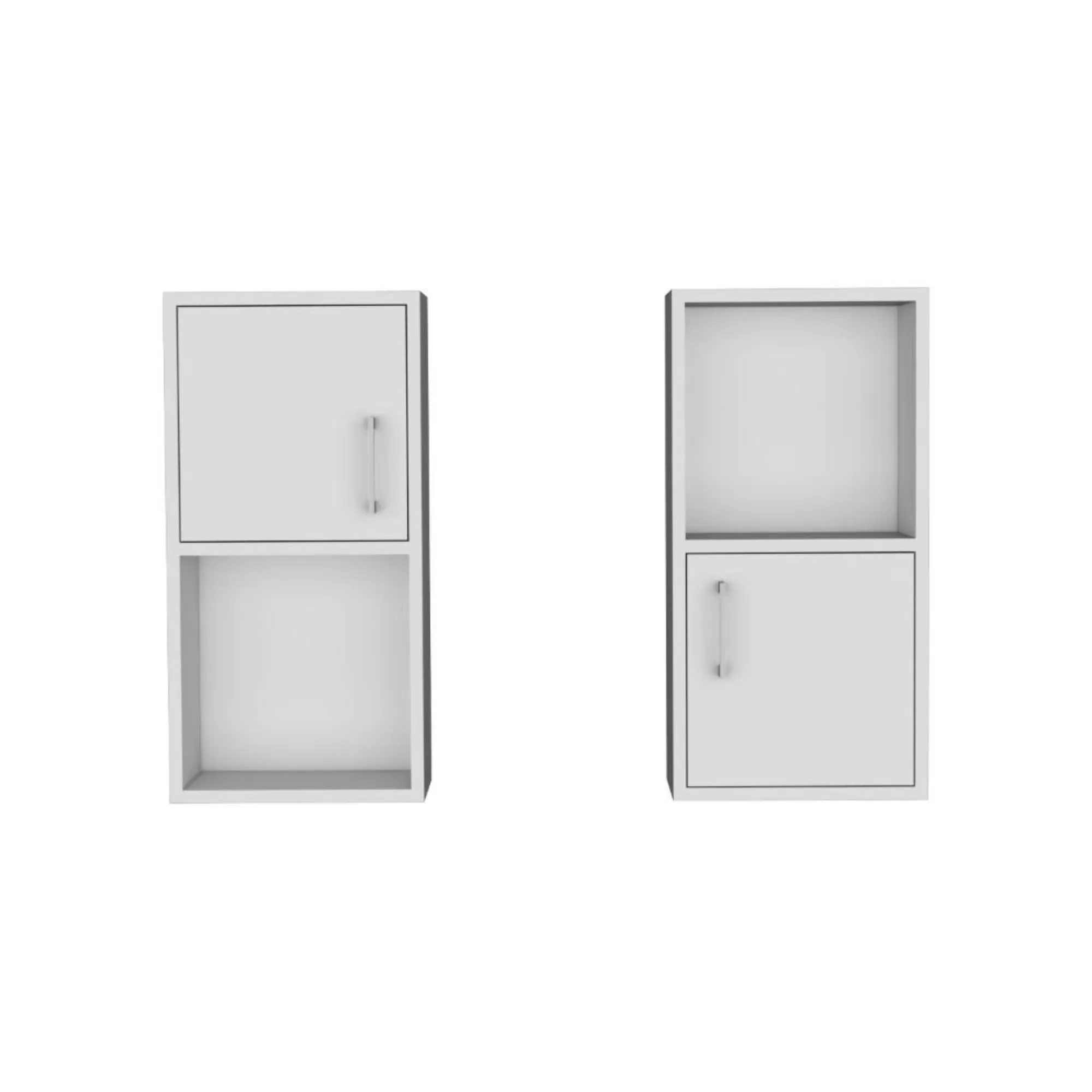 Gabinete De Baño Aqua 4, Blanco, Con Puerta Abatible X2 ZF