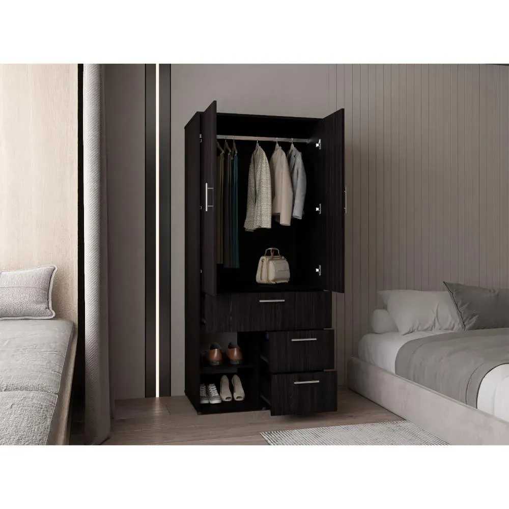 Closet Apina, Wengue, De Dos Puertas Abatibles